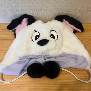 강아지 캐릭터 모자 플리스 소재