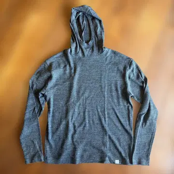 슈퍼 내추럴 메리노울 x 폴리에스테르 와플 후디