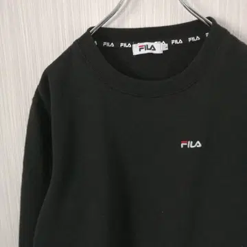 FILA 휠라 맨투맨 트레이닝복 로고 블랙
