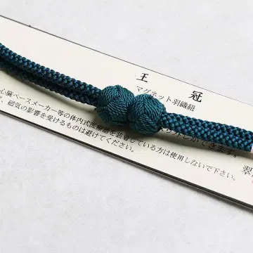 [새상품] 스이란 공방 제작 여성용 하오리 끈 블랙 마그넷식 03724