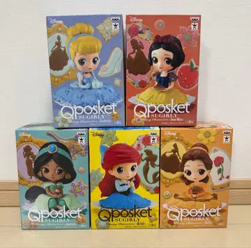 Qposket 디즈니 프린세스 피규어 5체 세트