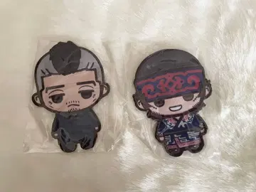 골든 카무이 세가 럭키 쿠지 B상 카도쿠라 키라우시 펠트 배지 세트