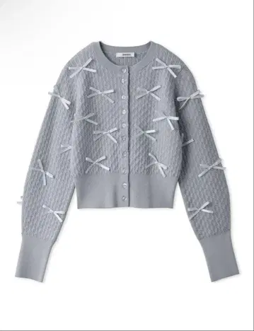 SNIDEL 리본 모티브 가디건