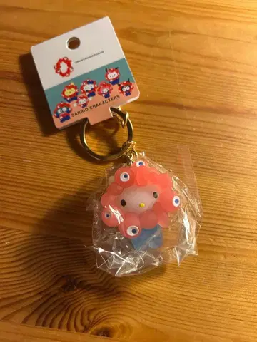 새상품 산리오 미야쿠미야쿠 콜라보 클리어 키링 헬로키티 오사카 만박