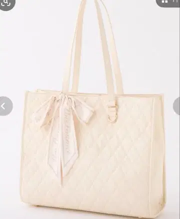 [ LouLoumei ] 스카프 포함 칼리 토트백 아이보리