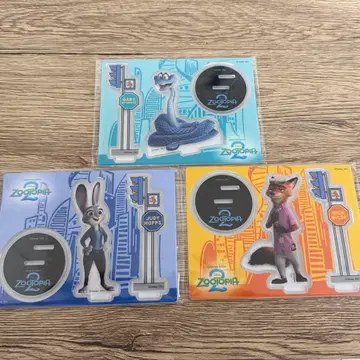 주토피아 아크릴 스탠드 3종 세트