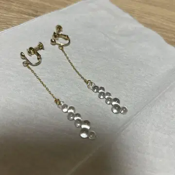 골드 후프 실버 귀찌