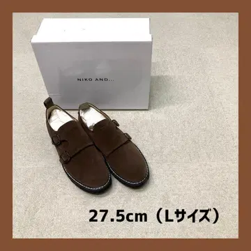 새상품 niko and - 몽크 슈즈 브라운 27.5cm 남성용