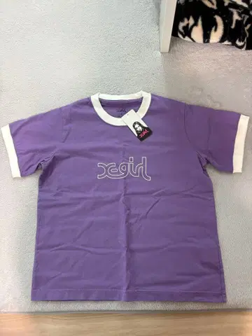 X-girl 링거T셔츠