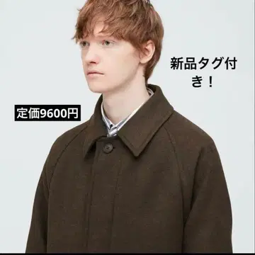 UNIQLO 싱글 브레스티드 코트 브라운