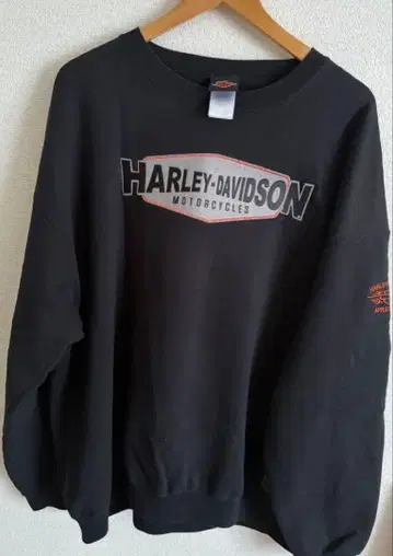 구제 의류 HARLEY-DAVIDSON 블랙 맨투맨