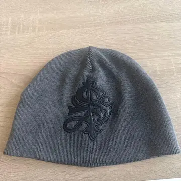 SupplieR 그레이 니트 모자 로고 자수