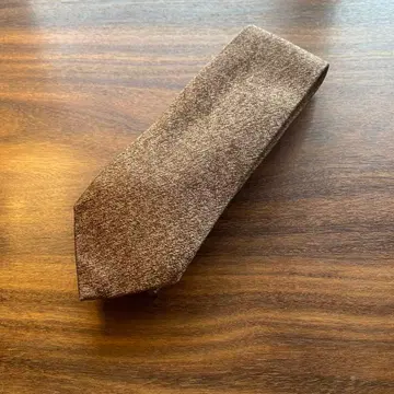 Charvet 브라운 무지 넥타이