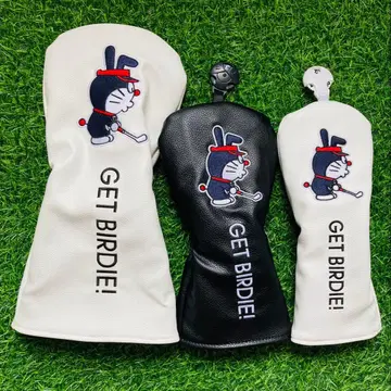 새상품 3세트 도라에몽 골프클럽 헤드커버 1+3W+UT 화이트+블랙
