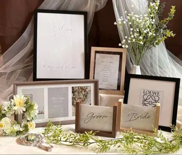 웰컴 스페이스 웰컴 보드 그린 내추럴 결혼식 웨딩