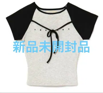 andmary 앤드마리 Alma ribbon tops gray