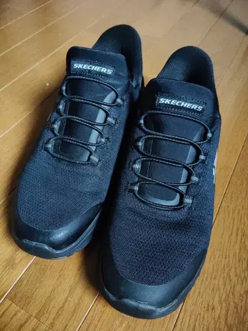 SKECHERS GLIDE-STEP 블랙 스니커즈 거의 미사용 새상품급