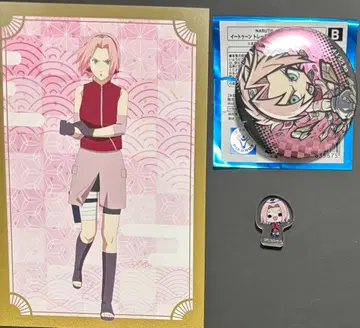 NARUTO 점페스 혜택 캔 배지 아크릴 스탠드 사쿠라