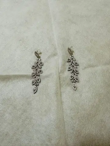 웨딩 귀걸이 양쪽용 지르코니아