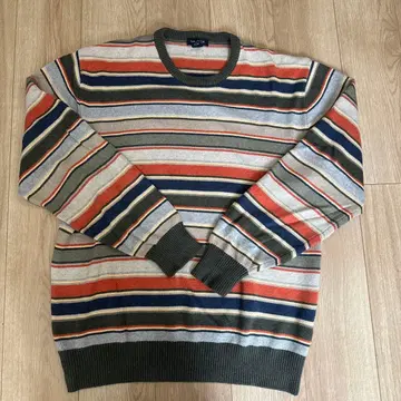 00's~ NAUTICA 보더 니트 스웨터