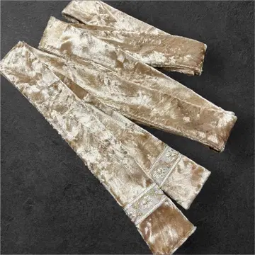 시코키 시고키 시고키 오비 장식 오비 벨로아 베이지 크러쉬 벨로아