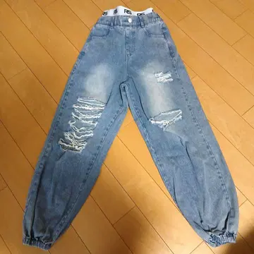 ANAP 데미지 데님 조거 팬츠 155cm~165cm