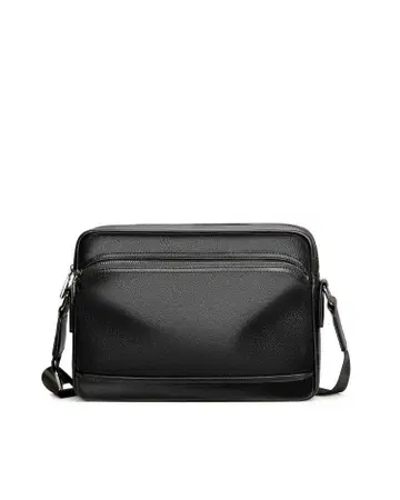 천연 가죽 숄더백 소가죽 메신저 백 멀티 포켓 멋진 대용량