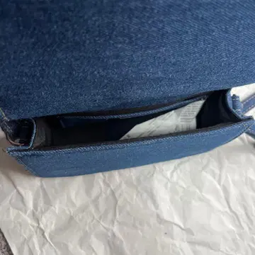 zara 데님 패치워크 숄더백