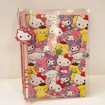 산리오 링 노트씰 스티커북 아메토이