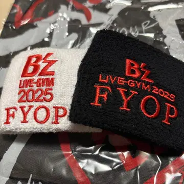 B'z LIVE GYM FYOP 가챠 리스트 밴드 화이트 블랙 2세트