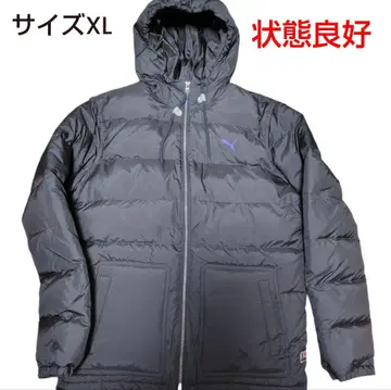 최종 가격 푸마 후드 부착 다운 자켓 XL 블랙