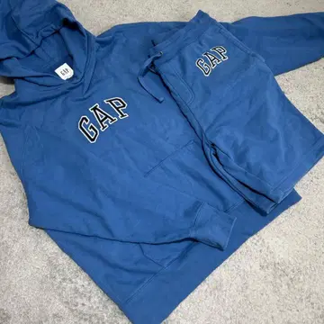 GAP 후드 부착 트레이닝복 셋업 상의 M 하의 S 사이즈 파랑