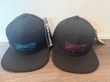 Thrasher 캡 파랑 핑크 2개 세트