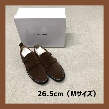 새상품 niko and - 몽크 슈즈 브라운 26.5cm 남성용
