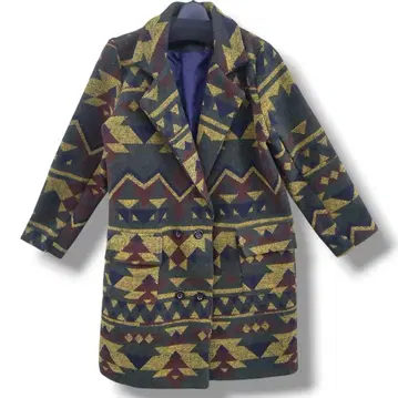 코트 테일러드 자켓 프린트 오르테가 무늬 네이티브 무늬 에스닉