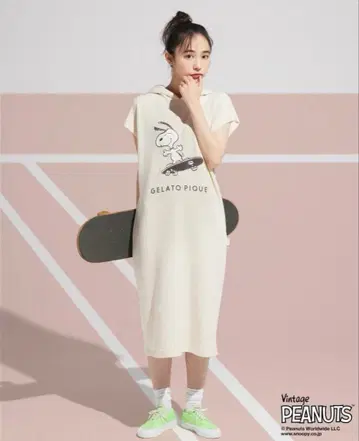 GELATO PIQUE x SNOOPY 맨투맨 원피스