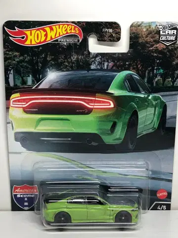 핫 휠스 닷지 차저 라임 그린