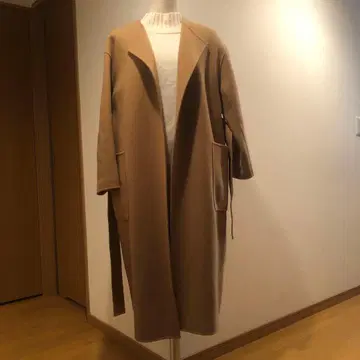 UNITED ARROWS 카멜 롱 코트 36