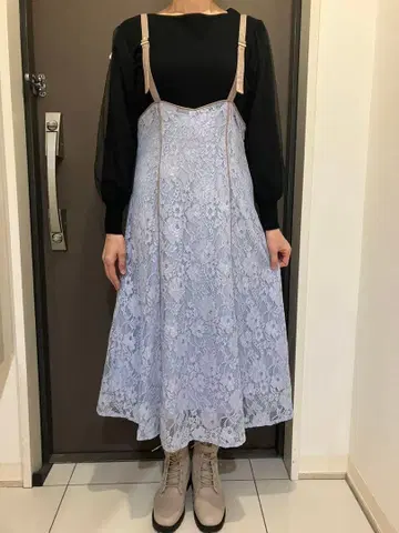 Noela 전체 레이스 오버롤 스커트