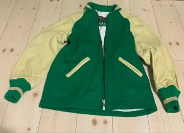 SKOOKUM 레터맨 자켓 그린/크림 34