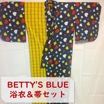 BETTY'S BLUE 유카타 & 오비 세트