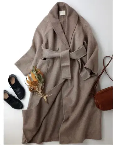 AMAIL 2WAY 울 혼방 롱 가운 코트