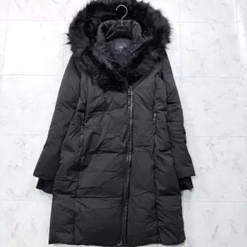 자라 다운 코트 롱 기장 그레이 덕 다운 빅 사이즈 XL 블랙