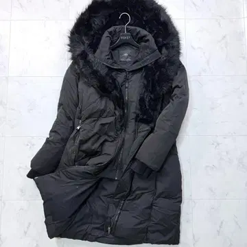 자라 다운 코트 롱 기장 그레이 덕 다운 빅 사이즈 XL 블랙