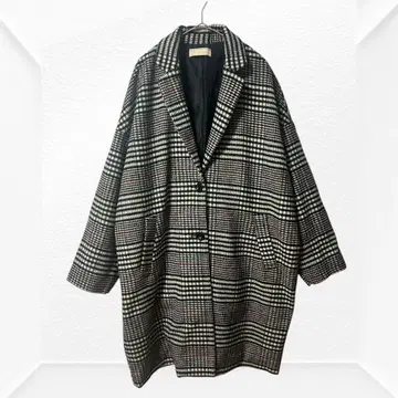 2581 HAPPY MARKLYN 체스터 코트 2 체크 무늬 올 패턴