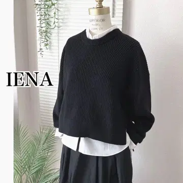 [ 2024AW ] IENA 카타아제 벌키 풀오버 니트 블랙
