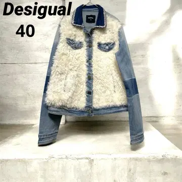데시구알 데님 자켓 G 자켓 퍼 자수 라메 40