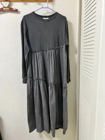 FREAK'S STORE 그레이 롱 원피스 긴팔