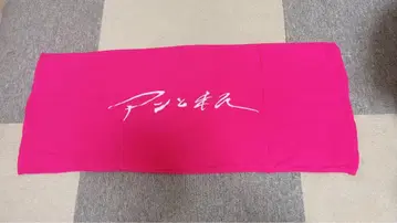 앙과 나 로고 타월 핑크