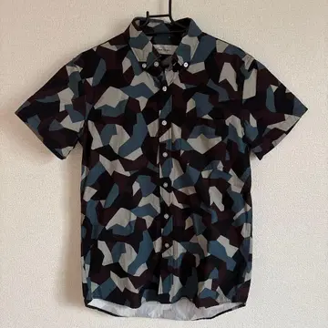 Time is on 기하학 패턴 반팔 셔츠